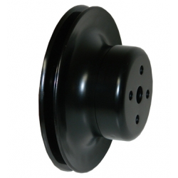 1965 BLACK ENGINE PULLEY - 6 CYL, WP